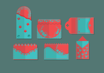 Red Packet Simple Vector - vector gratuit #393661